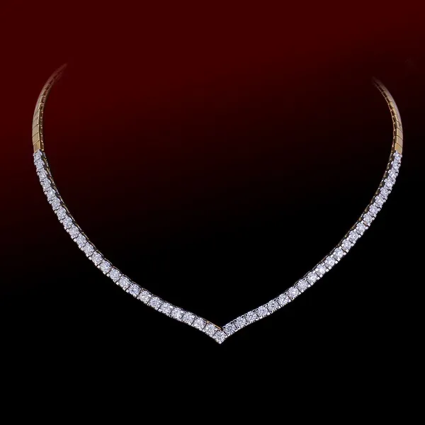 18K YG Diamond Necklace